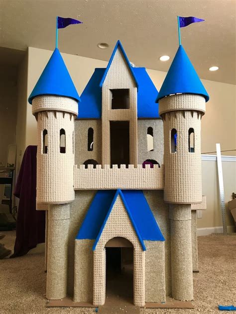 DIY Cat Castle Cardboard Play house Plans & Patterns | Etsy