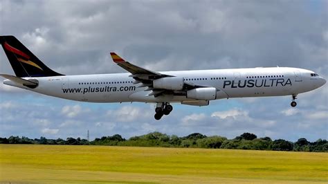 Rare Airbus A Crosswind Landing At Birmingham Airport Bhx