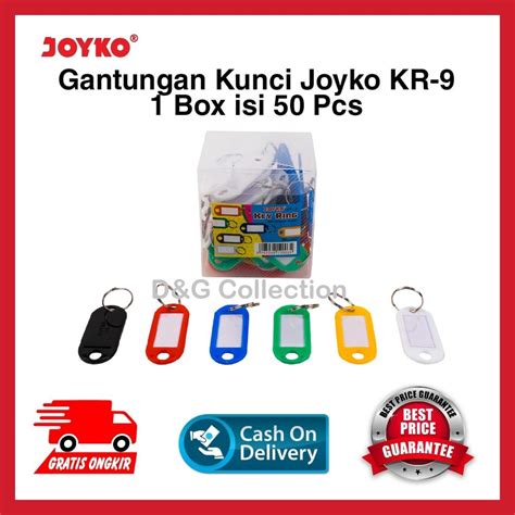 Jual JOYKO GANTUNGAN KUNCI LABEL NAMA KEY RING KR 9 50 PCS