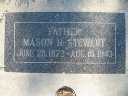 Mason Hardy Stewart M Morial Find A Grave