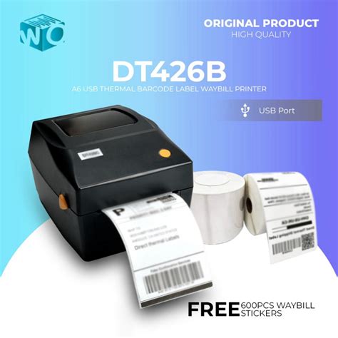 DT426B Waybill Thermal Printer A6 USB Printer Shipping Label Barcode