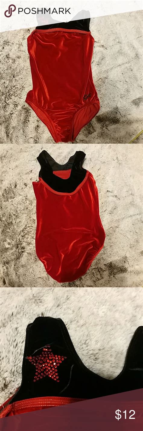 Gk Elite Gymnastics Leotard Red Velvet Cl Leotards Gymnastics