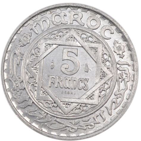 23456 Maroc Mohammed V 5 Francs FDC 5 Francs De 51 à 150 Euros