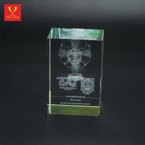 Hitop Factory Custom 3d Laser Engraving Photo Crystal Cube 3d Crystal