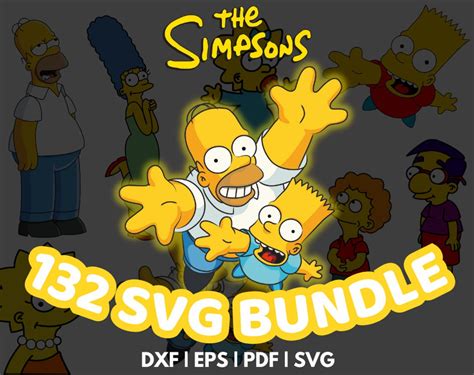 The Simpsons Svg Simpsons Bundle Svg Simpsons Clipart Svg Files For