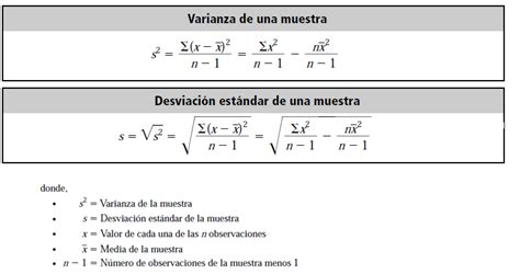 Desviacion Estandar Muestral