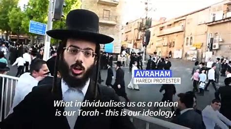 Ultra Orthodox Jews Protest Against Military One News Page Video