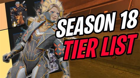 An Accurate Season 18 Apex Legends Tier List Youtube