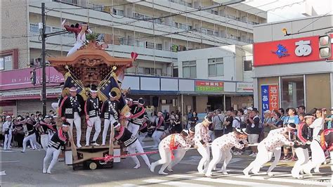 令和元年 津久野だんじり祭 宵宮 Danjiri Matsuri20191004 Youtube