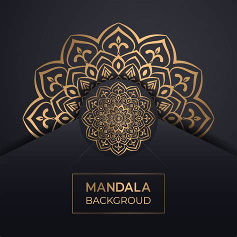 Luxury Golden Mandala With Black Background Download Free Banner