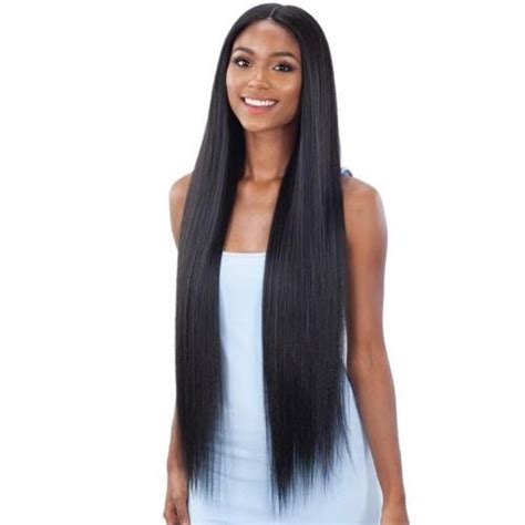 Shake N Go Organique Synthetic Lace Front Wig Light Yaky Straight 36 Afrostyling