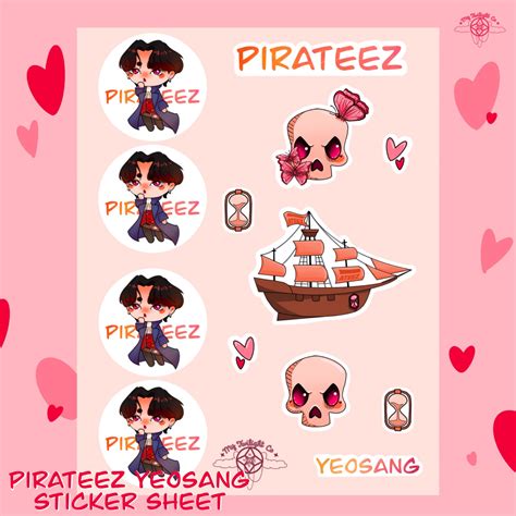 Ateez Sticker Sheets Kpop Etsy