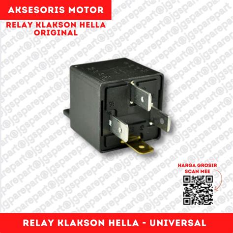 Jual Relay ORI Hella 4 Kaki Untuk Klakson 12V 30A Ori Original Mobil