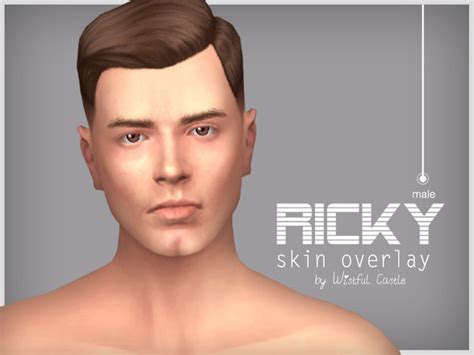 WistfulCastle's Ricky - male skin overlay sims 4 cc custom content Sims ...