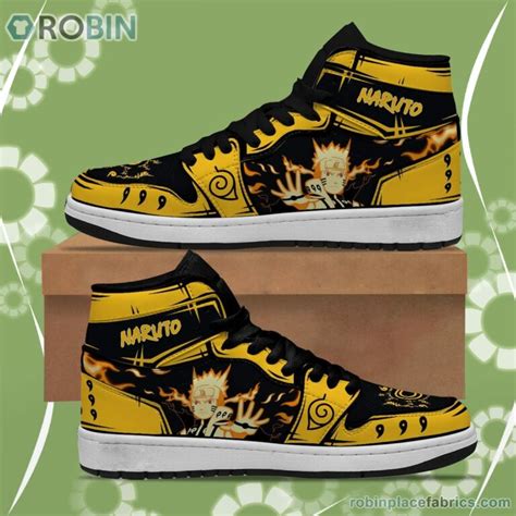 Naruto Anime JD Sneakers Madara Uchiha Anime Shoes RobinPlaceFabrics