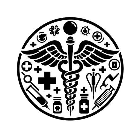 Illustration de l icône CADUCEUS symbole médical et lié à la santé