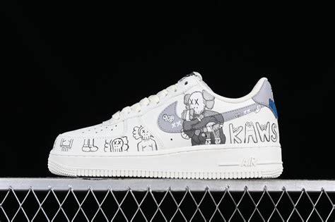 Kaws X Nike Air Force Low White Grey Blue Cw Air Force