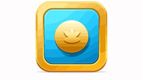 Shiny Gold Medal Icon From Award Buttons OverColor Set Premium AI