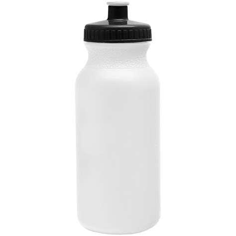 Water Bottle White 20 Oz Blank Positive Promotions