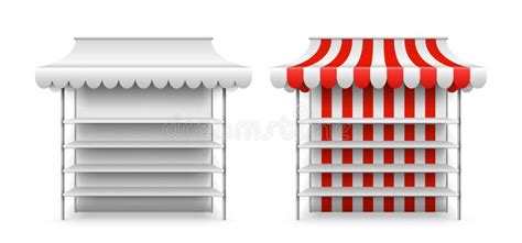 Realistic Empty Supermarket Shopping Cart Vector Illustration Isolated