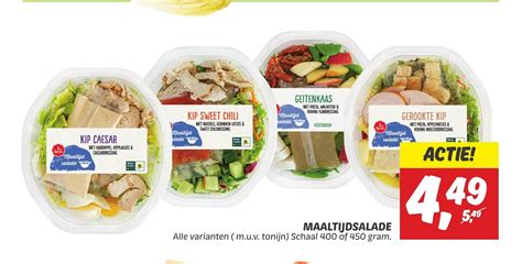 Maaltijdsalade Alle Varianten M U V Tonijn Schaal Of Gram