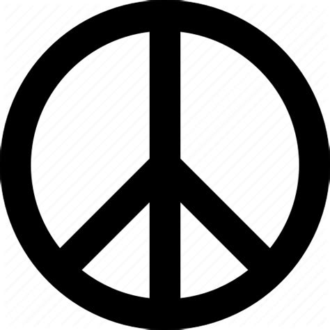 Red Peace Sign Logo - LogoDix