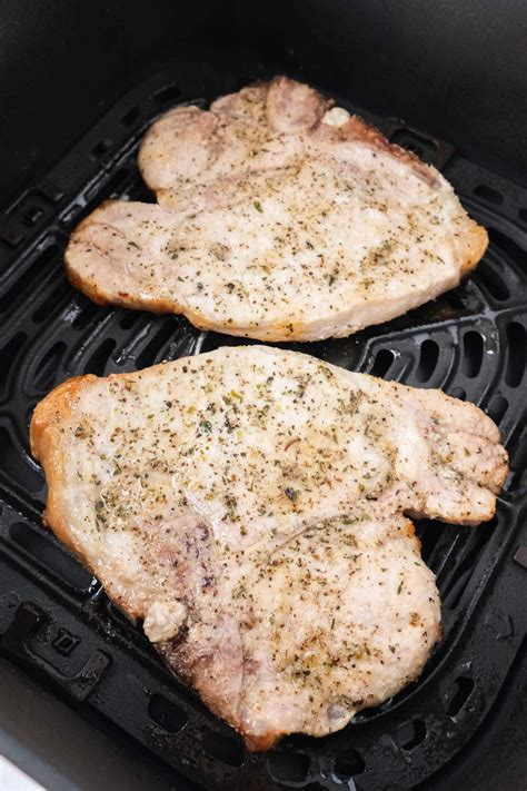 Air Fryer Pork Chops [unbreaded] Simply Air Fryer Recipe In 2022 Air Fryer Dinner Recipes