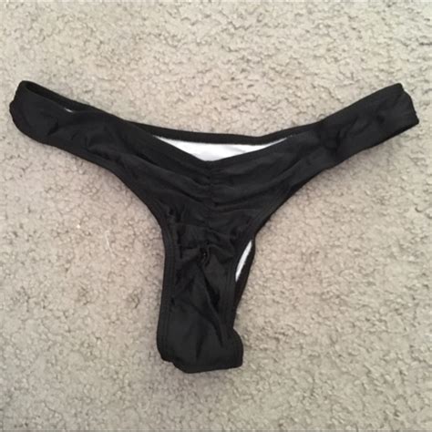 Triangl Swimwear Swim Black Sexy Cheeky Brazilian Bikini Bottoms