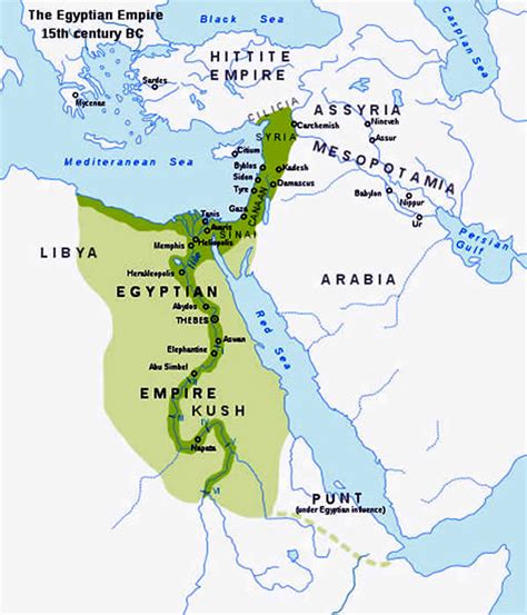 Picture Information: Empire Map of Ancient Egypt