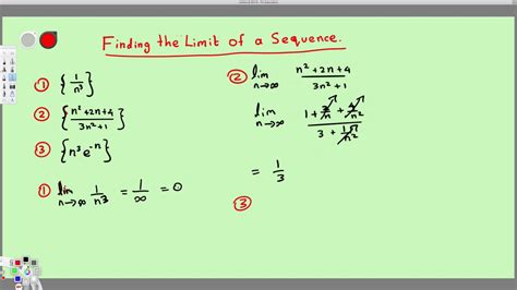 Find The Limit Of A Sequence Calculus YouTube