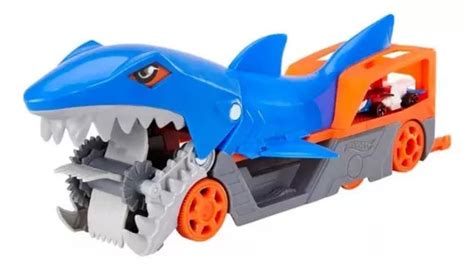 Hot Wheels Transportador Lanzador Remolque Tiburon Mattel Color Azul Mercadolibre
