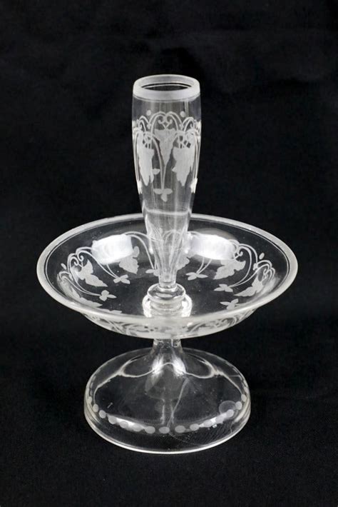 Etched Glass Epergne Auction