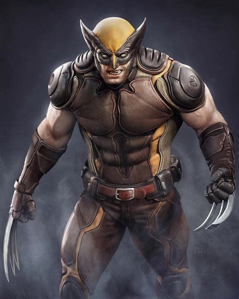 Brown Suit Wolverine by Raf Grassetti : r/Marvel