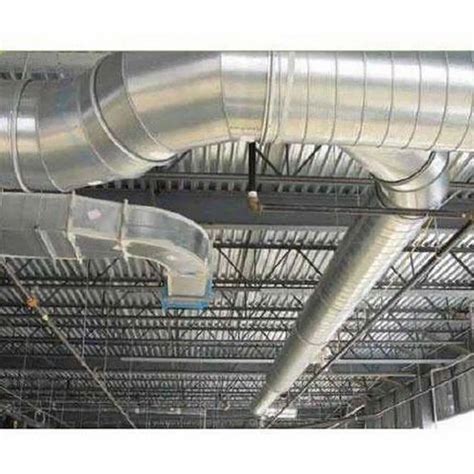 Ac Galvanized Iron Air Conditioning Duct Shape Round Mounting