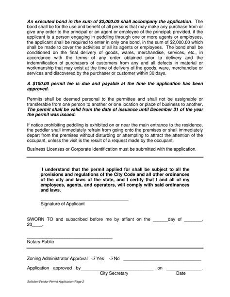 Haltom City Texas Solicitor And Vendor Permit Application Fill Out