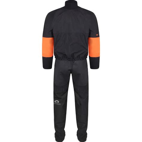 Roan Hinge Zip Drysuit Orange Graphite Typhoon Decathlon