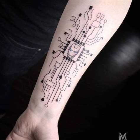 Electric Circuit Tattoo