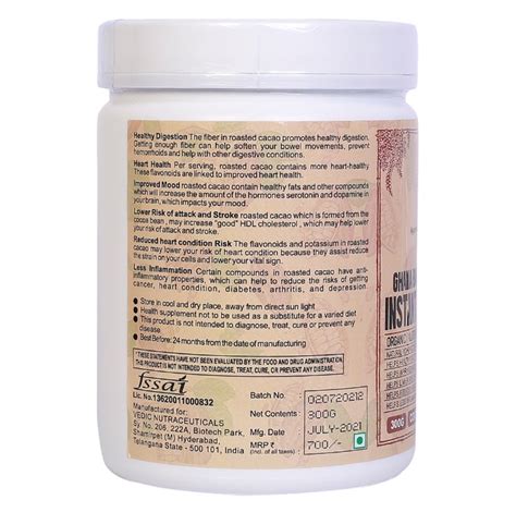Instant Hot Chocolate Vedic Nutraceuticals