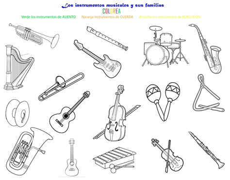 Las Familias De Los Instrumentos Musicales Expresión Y Apreciación