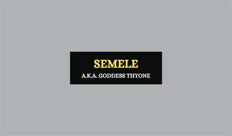 Semele – The Only Mortal to Become The Mother of a God - Symbol Sage