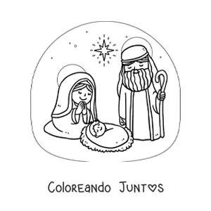 Dibujos Del Nacimiento Para Colorear Gratis Coloreando Juntos