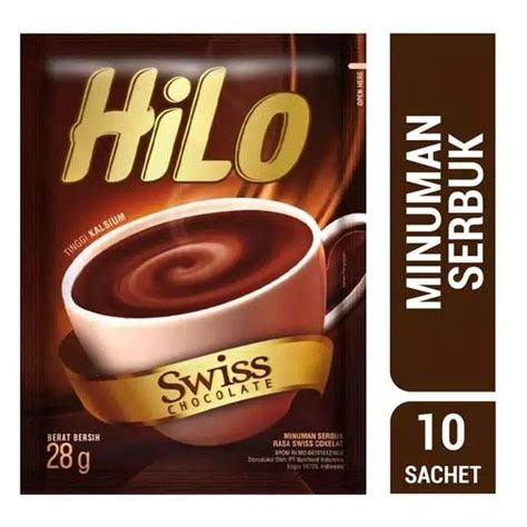 Jual Hilo Swiss Chocolate 10 Sachet 28gr Sachet Shopee Indonesia