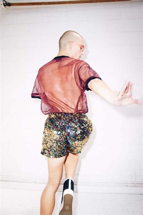 Mens Rave Clothes Burning Man Shorts Rainbow Gold Sequin Etsy