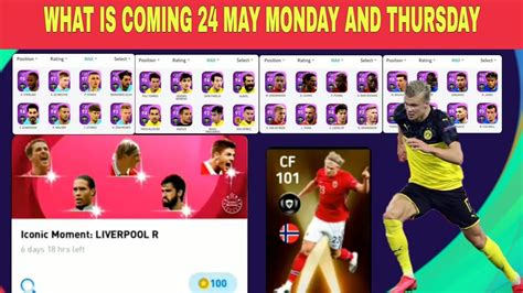 WHAT IS COMING 24 MAY MONDAY AND THURSDAY IN PES 2021 MOBILE FREE