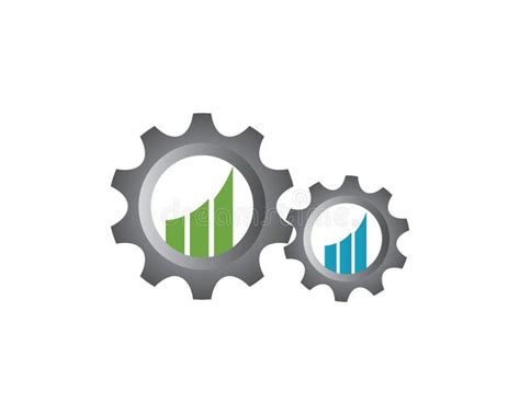 gear finance concept stock vector illustration  sign