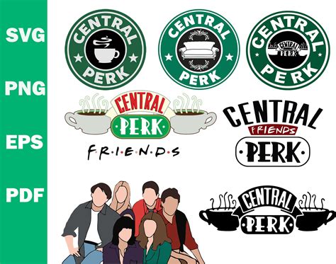 Central Perk Cut Files Zip Svg Friend Tv Show Vector Etsy Friends