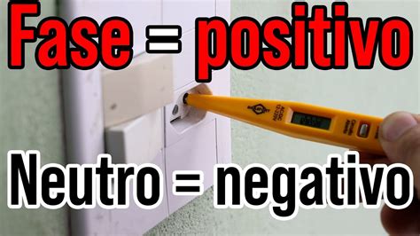 Fase é positivo e neutro é negativo da tomada de energia elétrica YouTube