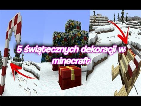 Wi Tecznych Dekoracji W Minecraft Youtube