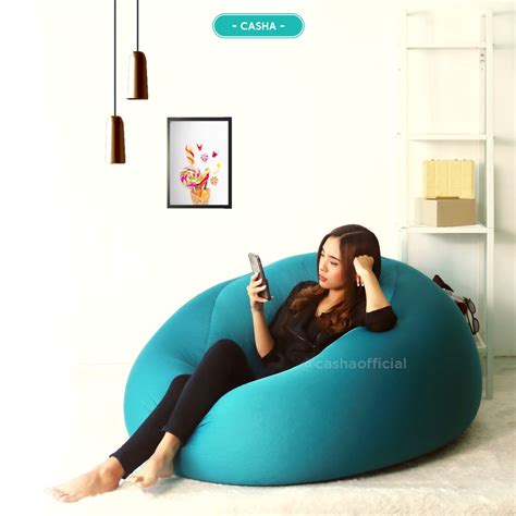 Jual Cargo Casha Gummy Xl Bahan Polyester Stretch Plus Isi Bean Bag