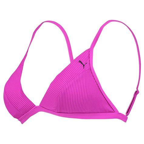 Puma Ribbed Triangle Bikini Top Pink Dressinn